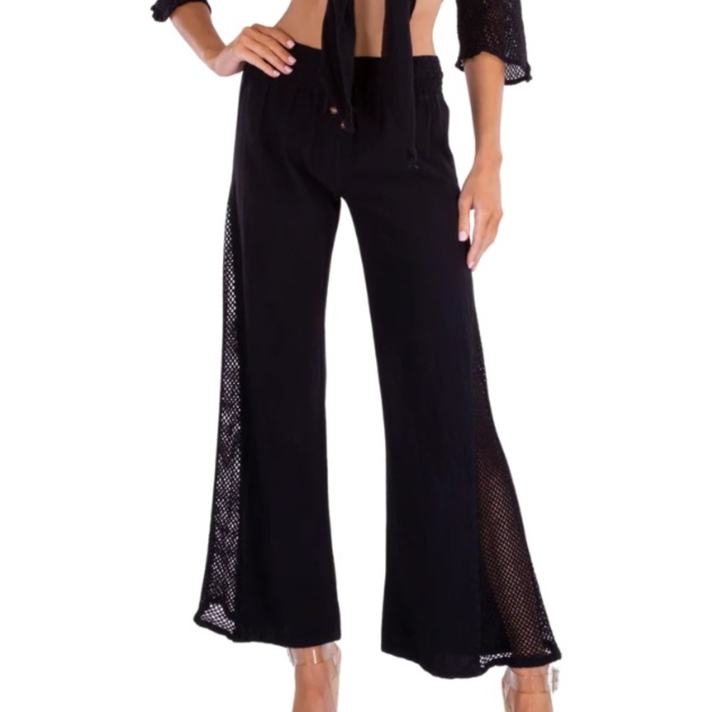 Black cotton pants